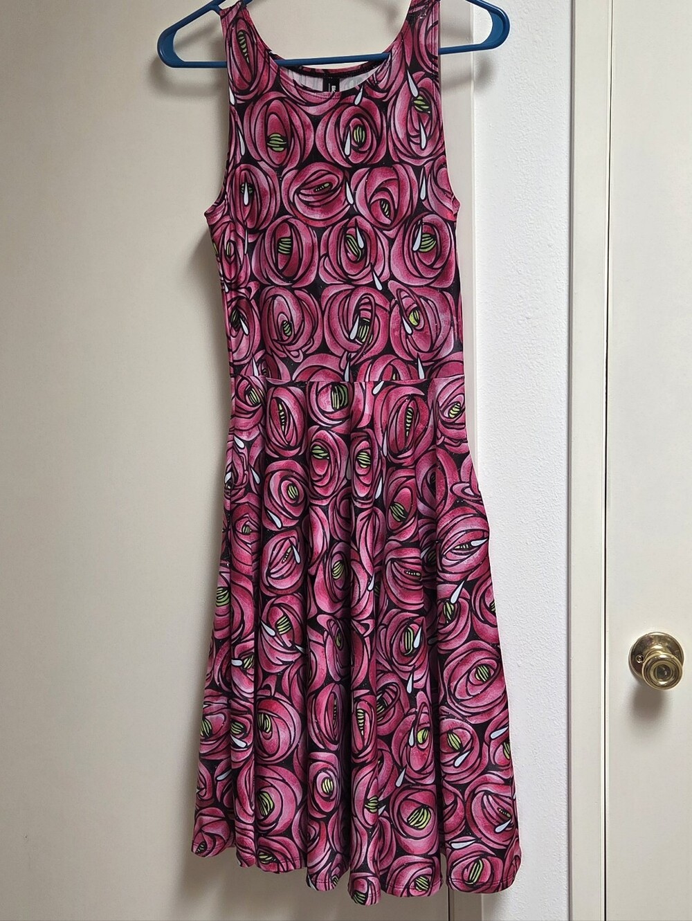 Blackmilk Mackintosh Rose & Teardrop Princess Midi Dress